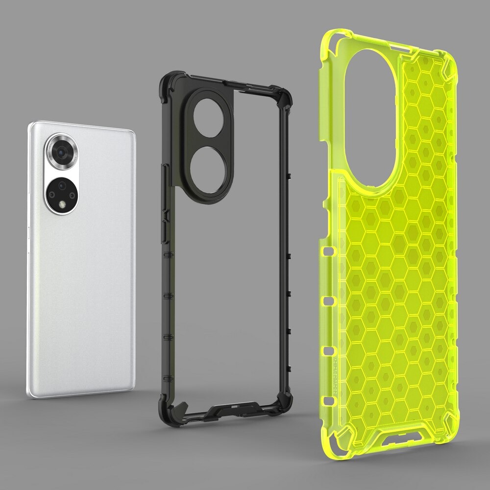 เคส Huawei Nova 9 SE #เคสฝาหลังกันกระแทก Honeycomb Shock Absorber TPU + PC + Silicone Hybrid