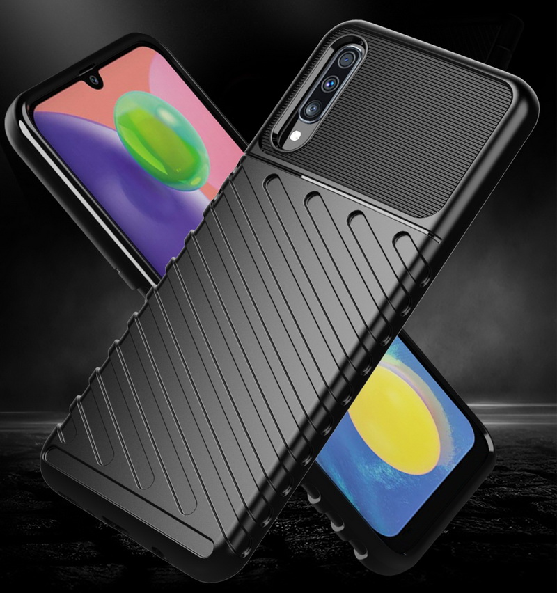 Case Samsung Galaxy A50 / A50s / A30s #เคสฝาหลัง TPU อ่อน Thunder Series Twill Texture Soft TPU