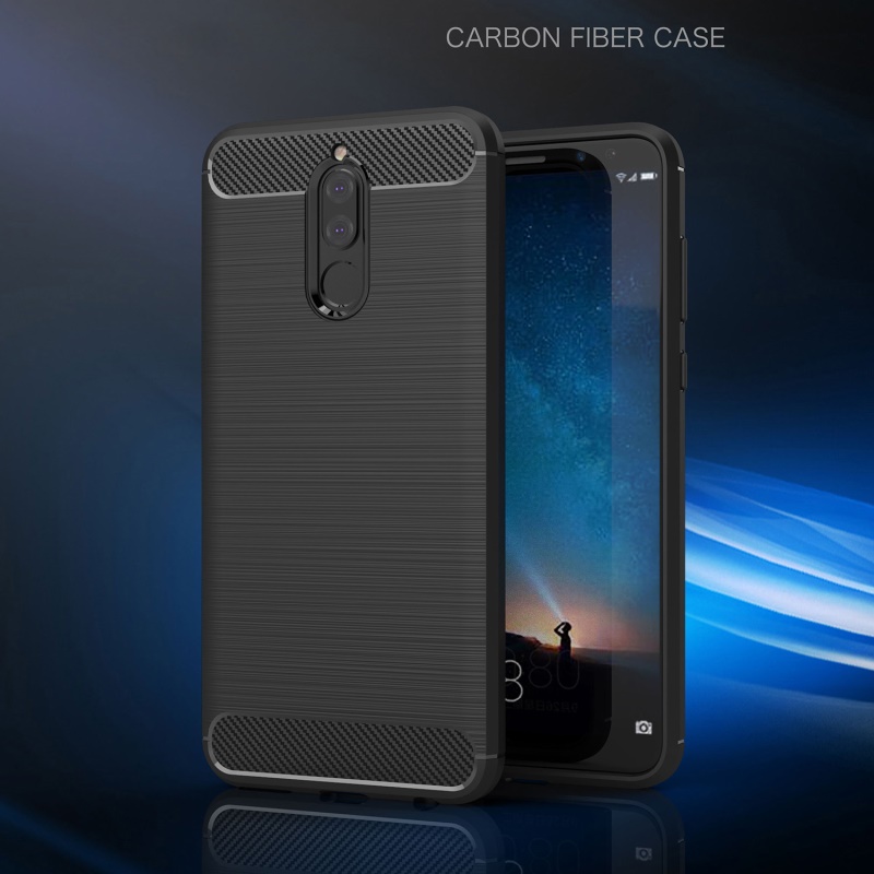 เคส Huawei nova 2i #เคสคาร์บอนไฟเบอร์ ผิวขัดแปรง Brushered TPU Back Case - สีน้ำเงินเข้ม / พร้อมส่ง