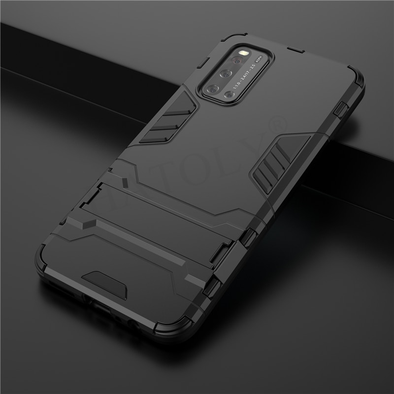 Case Vivo V19 #เคสฝาหลังพลาสติกแข็ง +TPU Hybrid Case มีแหวนสวมนิ้วโลหะ