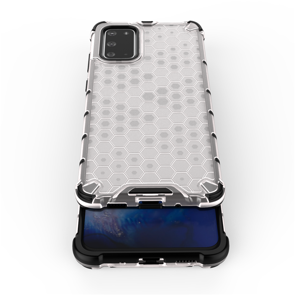 เคส Samsung Galaxy S10 Lite #เคสฝาหลังกันกระแทก Honeycomb Shock Absorber TPU + PC + Silicone Hybrid