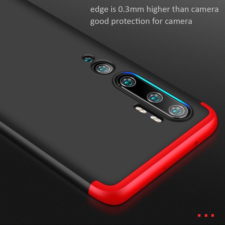 Case Xiaomi Mi Note 10 Pro #เคสฝาหลังพลาสติกแข็ง Detachable All-wrapped Matte แยกชิ้นได้