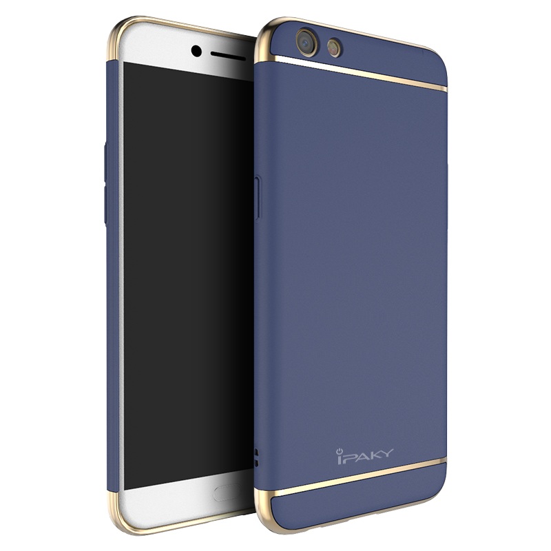 เคส Oppo R9s เคสฝาหลังแข็ง 3-in-1 Electroplating PC สีสันสวยงาม