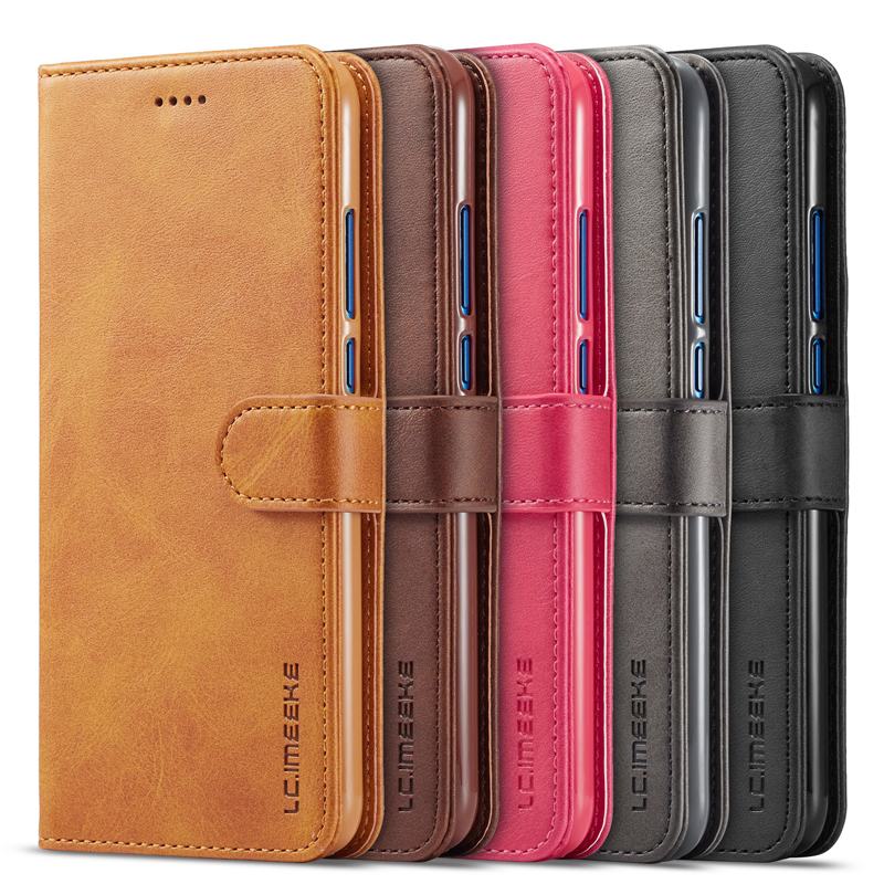 Case Honor 8X LC.IMEEKE #เคสฝาพับหนัง PU คุณภาพดีสไตล์กระเป๋าสตางค์พร้อมช่องใส่การ์ด