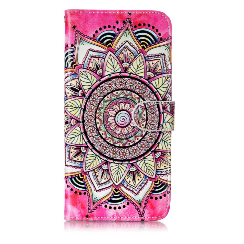 เคส Samsung Galaxy S9+ G965 #เคสฝาพับพิมพ์ลาย Rubberized Patterned PU Leather