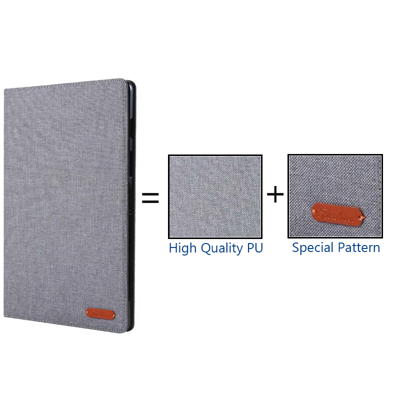 Case Samsung Galaxy Tab A 8.0 (2019) SM-T290 T295 T297 #เคสฝาพับหนัง PU ผิวผ้าพับตั้งได้ Cloth Leather Wallet