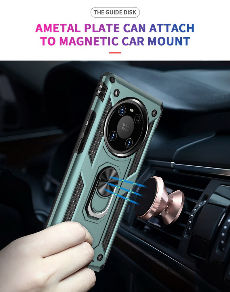 Case Huawei Mate 40 Pro #เคสฝาหลัง Hybrid TPU+PC มีแหวนสวมนิ้ว