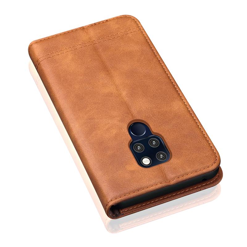 Case Huawei Mate 20 #เคสฝาพับหนัง PU Crazy Horse Texture Retro Leather Auto-absorbed Wallet คุณภาพดี