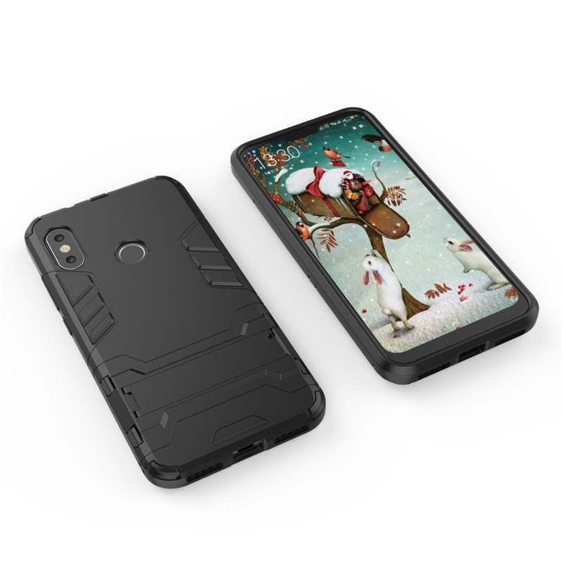 Case Xiaomi Mi A2 Lite #เคสฝาหลังพลาสติก ไฮบริด TPU + Kickstand