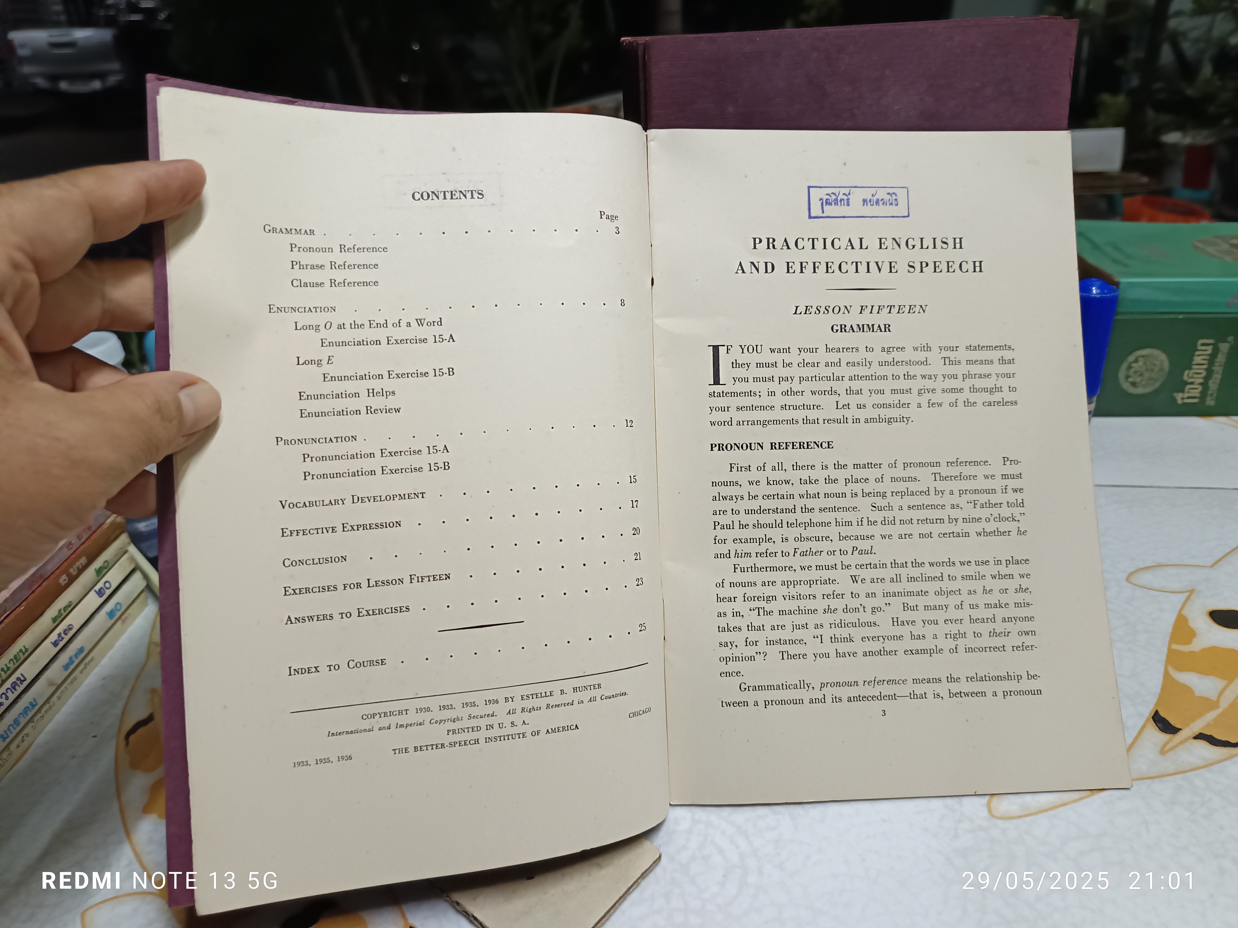 A new self-teaching course in practical English and effective speech (complete, 15-volume set.) Chicago 1936