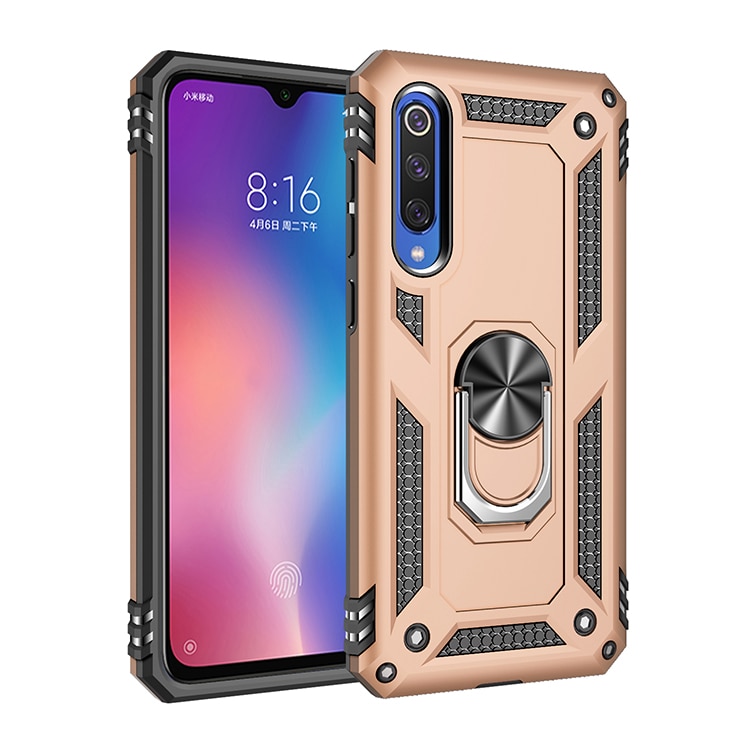 เคส Xiaomi Mi 9 SE #เคสฝาหลัง Hybrid TPU+PC มีแหวนสวมนิ้ว