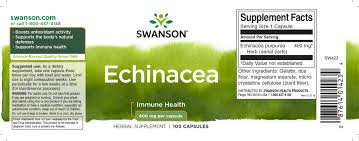 เอ็กไคนาเซีย Echinacea 400 mg 100 capsules (Swanson®) สร้างภูมิคุ้มกันและเสริมสร้างความแข็งแรงของร่างกาย