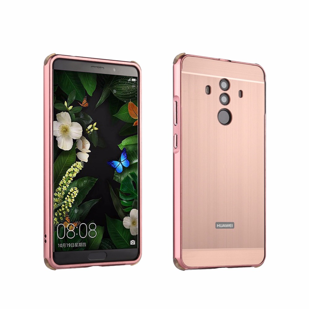 เคส Huawei Mate 10 Pro #เคสขอบอะลูมิเนียมผสมฝาหลัง Slide-on สวยงามทันสมัย