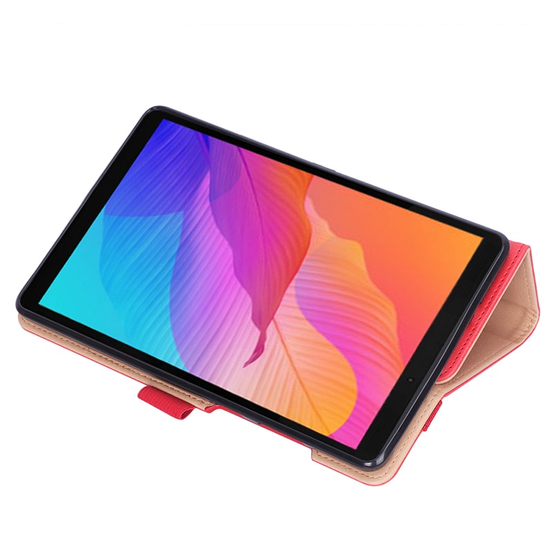 เคส Huawei MatePad T8 8 นิ้ว #เคสฝาพับหนัง PU มีที่สวมนิ้ว Card Holder Stand PU Leather Smart Case