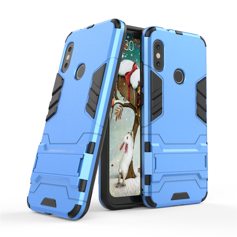 Case Xiaomi Mi A2 Lite #เคสฝาหลังพลาสติก ไฮบริด TPU + Kickstand