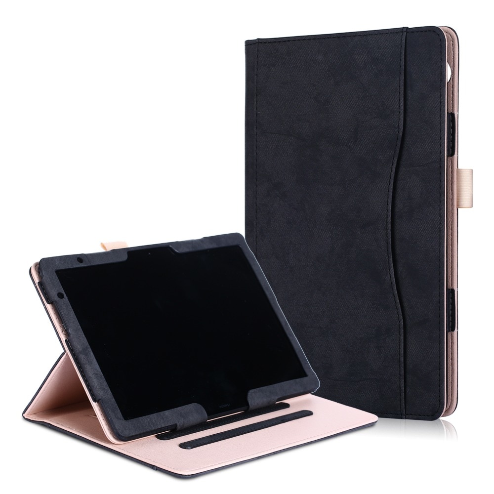 เคสแท็บเล็ต Huawei MediaPad T5 10 #เคสฝาพับ Front Pocket PU Leather Smart Cover เคสคุณภาพดีราคาถูก
