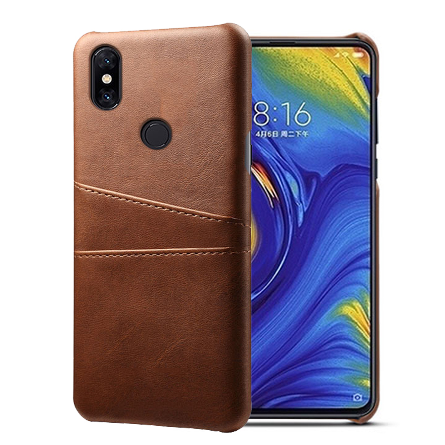 Case vivo V11 / V11 Pro #เคสฝาหลังหุ้มหนัง Double Card Slots PU Leather Coated