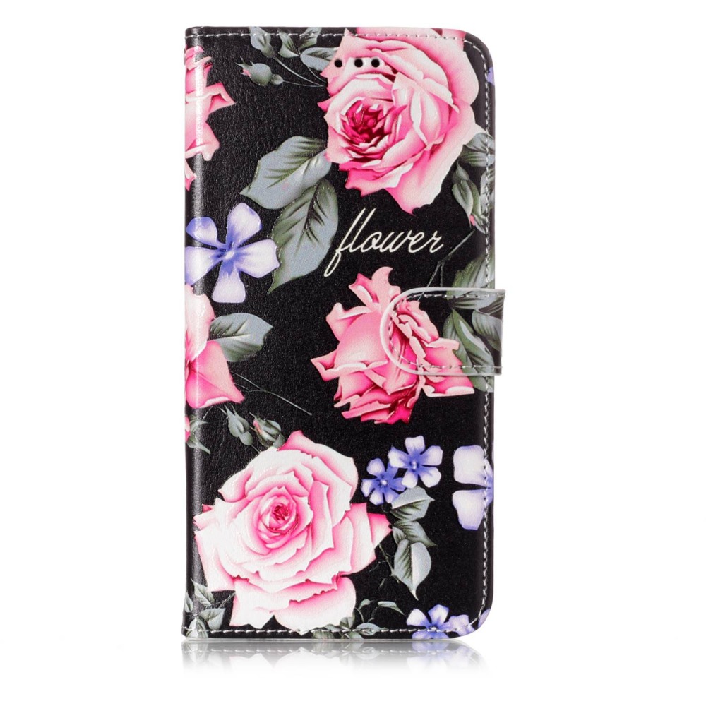 เคส Samsung Galaxy S9+ G965 #เคสฝาพับพิมพ์ลาย Rubberized Patterned PU Leather