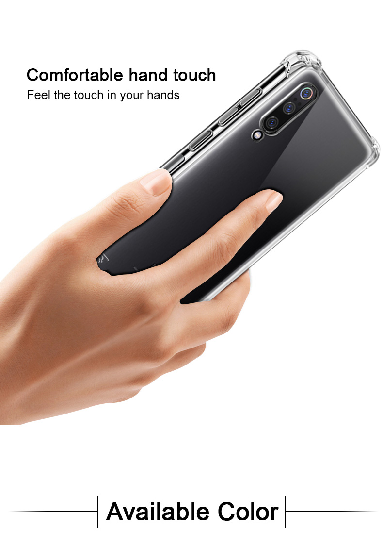 Case Xiaomi Mi 9 #เคสฝาหลัง IMAK Skin Feel Airbag Shockproof TPU + ฟิล์มกันรอย Explosion-proof Screen Film