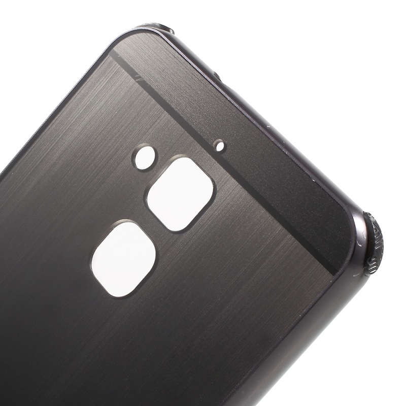 Case Asus Zenfone 3 Max ZC520TL เคสฝาหลังขอบอลูมิเนียม Brushed Plastic + Aluminum Alloy Plated Hard Cover