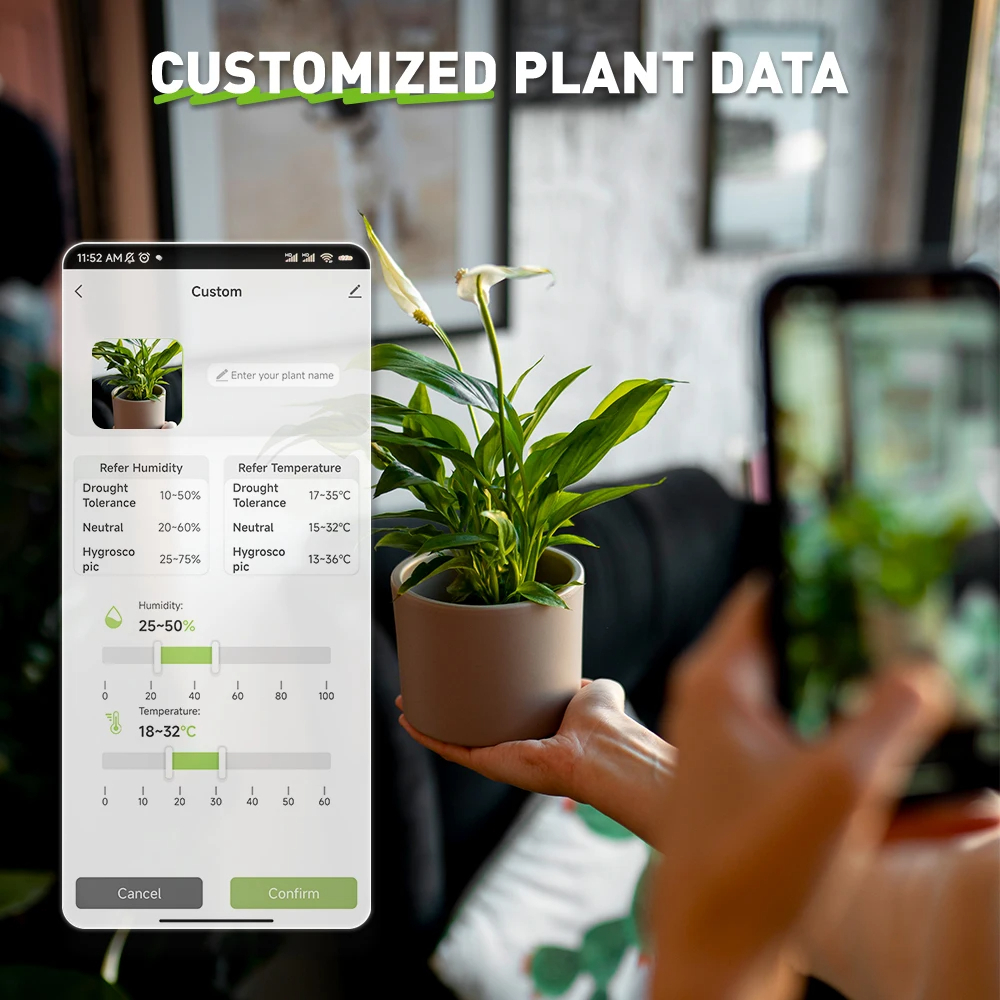 เซ็นเซอร์วัดค่าในดิน Soil Moisture Meter, Wireless Soil Moisture Meter for Garden Plant