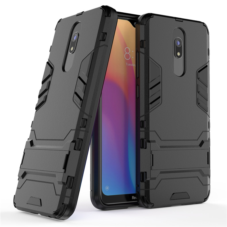 เคส Xiaomi Redmi 8 #เคสฝาหลังพลาสติก ไฮบริด TPU + Kickstand (สินค้าพร้อมส่ง)