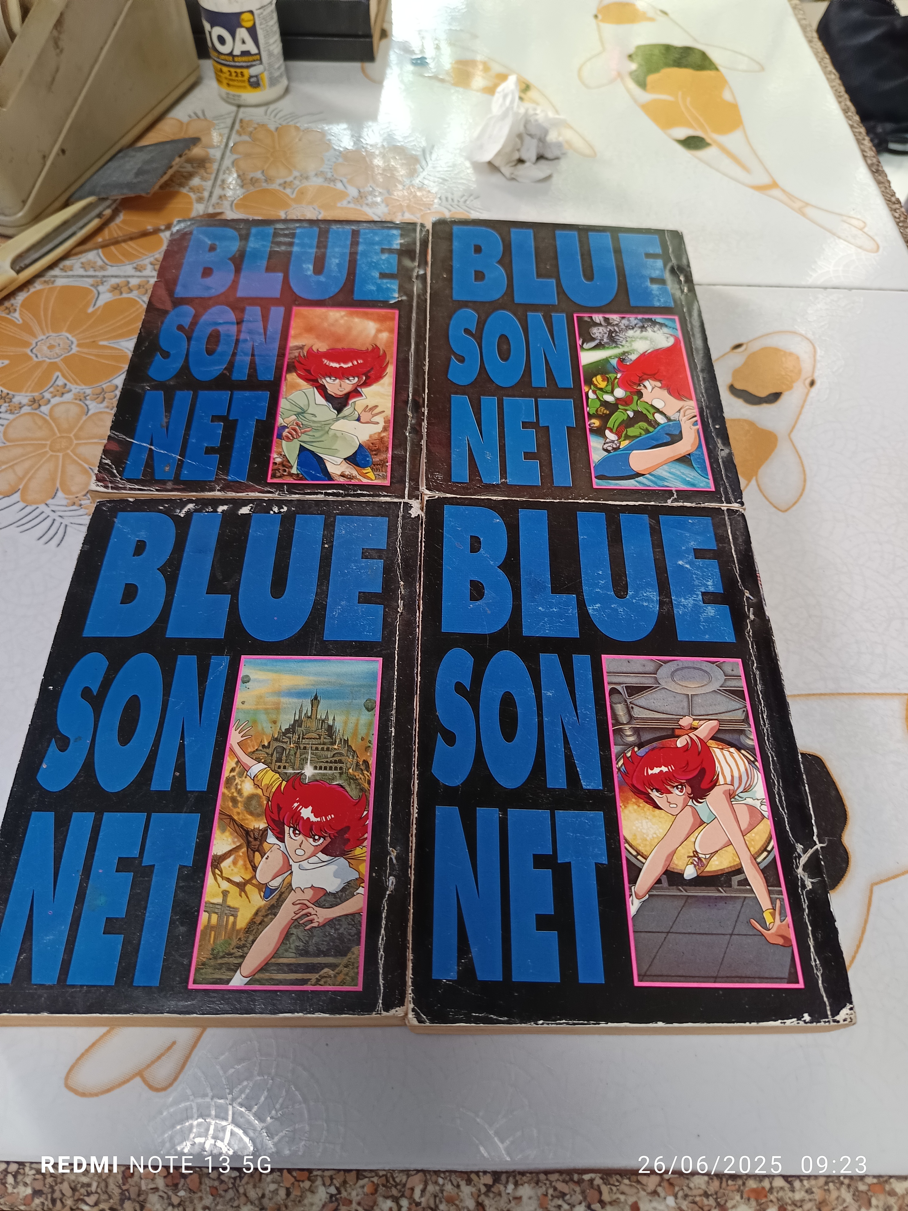 BLUE SONNET (4 เล่มจบ /ภาค 1) MASAHIRO SHIBATA สนพ.จัมโบ้ **หนังสือเช่า