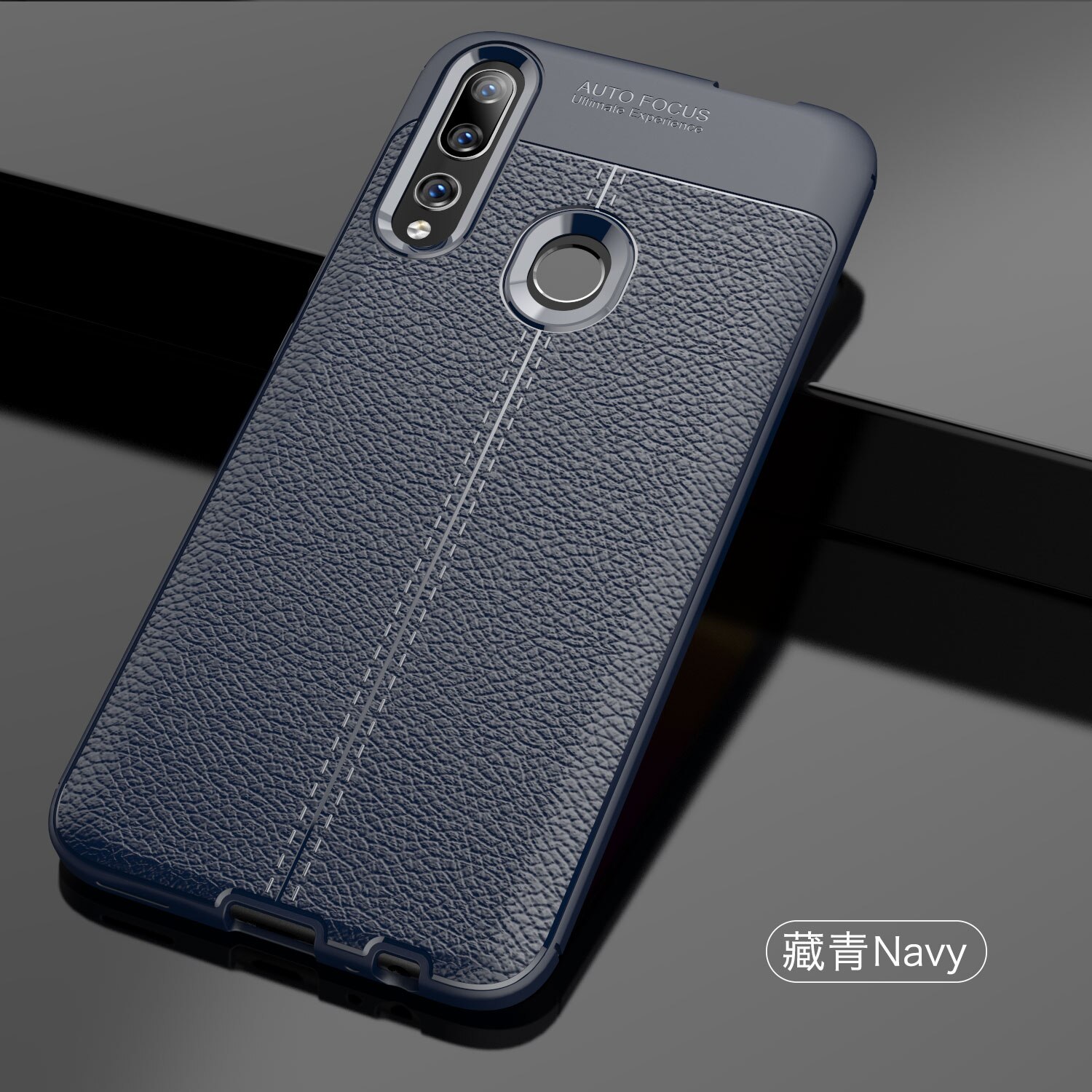 Case Vivo Y19 #เคสหนังPU ผิว Litchi Skin ป้องกันลายนิ้วมือ TPU Soft Case