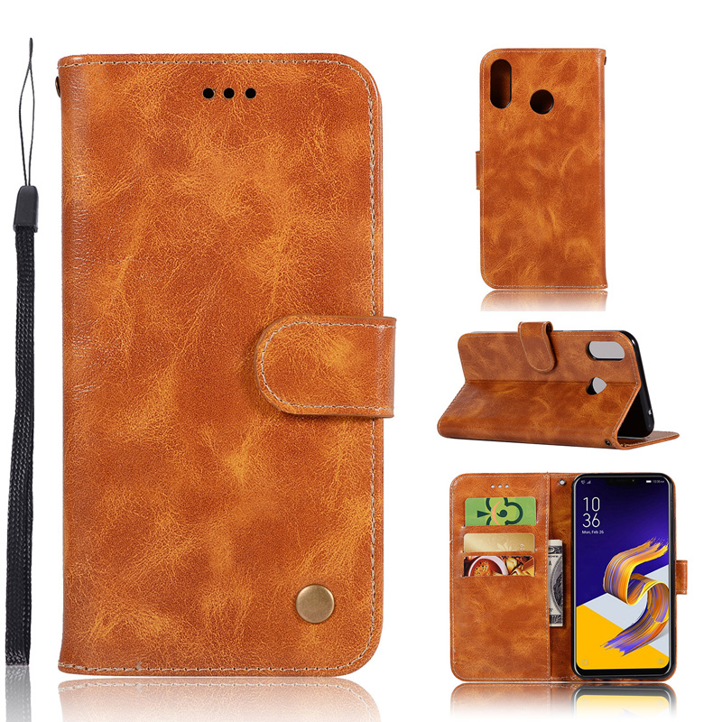 Case Asus Zenfone 5 ZE620KL / 5Z ZS620KL #เคสฝาพับเกรดพรีเมี่ยมแบบกระเป๋าสตางค์ หนัง PU Vintage