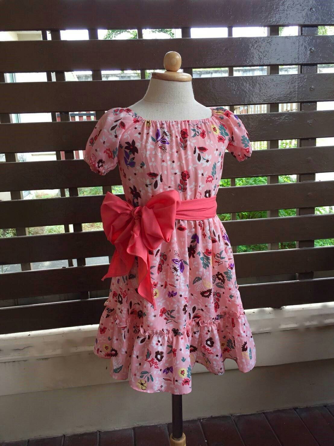 เดรสเด็กหญิงลายดอก