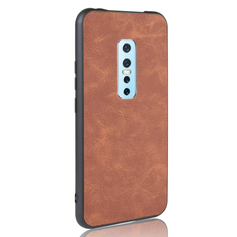Case vivo V17 Pro #เคสฝาหลัง TPU เคลือบผิวด้วยหนัง PU