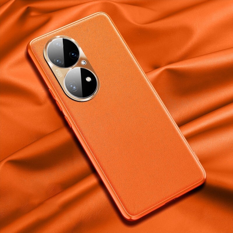 เคส Huawei Nova 9 #เคสแบบฝาหลัง TPU เคลือบหนัง PU มีกันเลนส์กล้อง Leather Cases Soft Matte Shockproof Protect Camera Back Cover