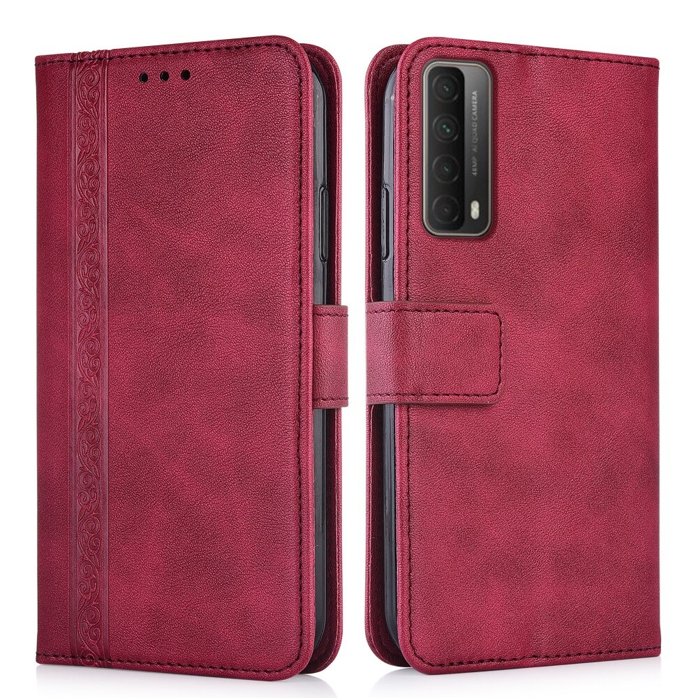 เคส Huawei Y7a #เคสฝาพับหนัง PUมีช่องเก็บบัตร Retro Leather with Wallet