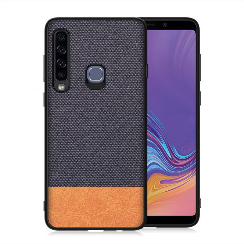 Case Samsung Galaxy A9 (2018) #เคสฝาหลังรูปแบบ Cloth Texture PU Leather + TPU