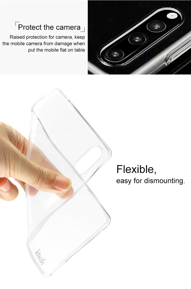 เคส Huawei P20 Pro #เคสฝาหลังนิ่มใส IMAK หนา 0.7mm TPU Back Shell + ฟิล์มกันรอย