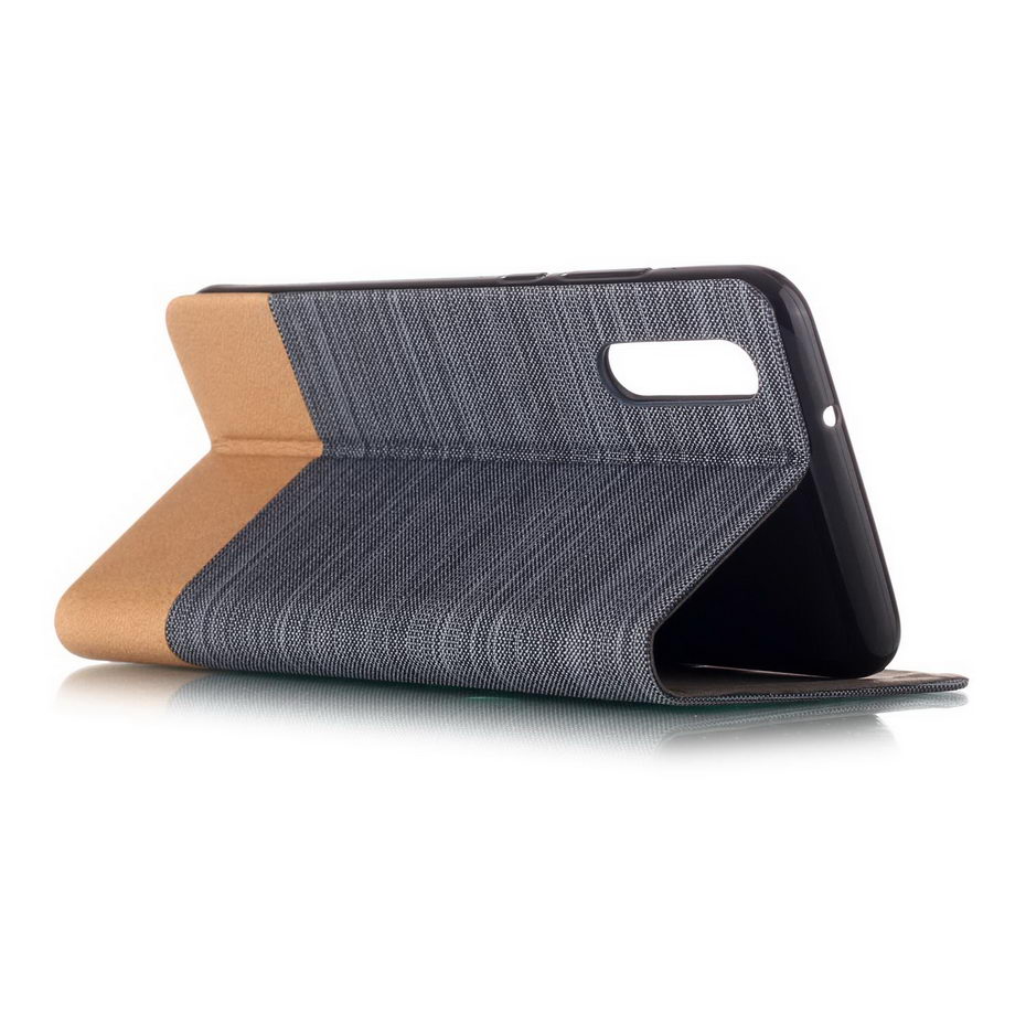 Case Huawei P20 Pro #เคสฝาพับออกแบบสีทูโทน Canvas style, two-tone design