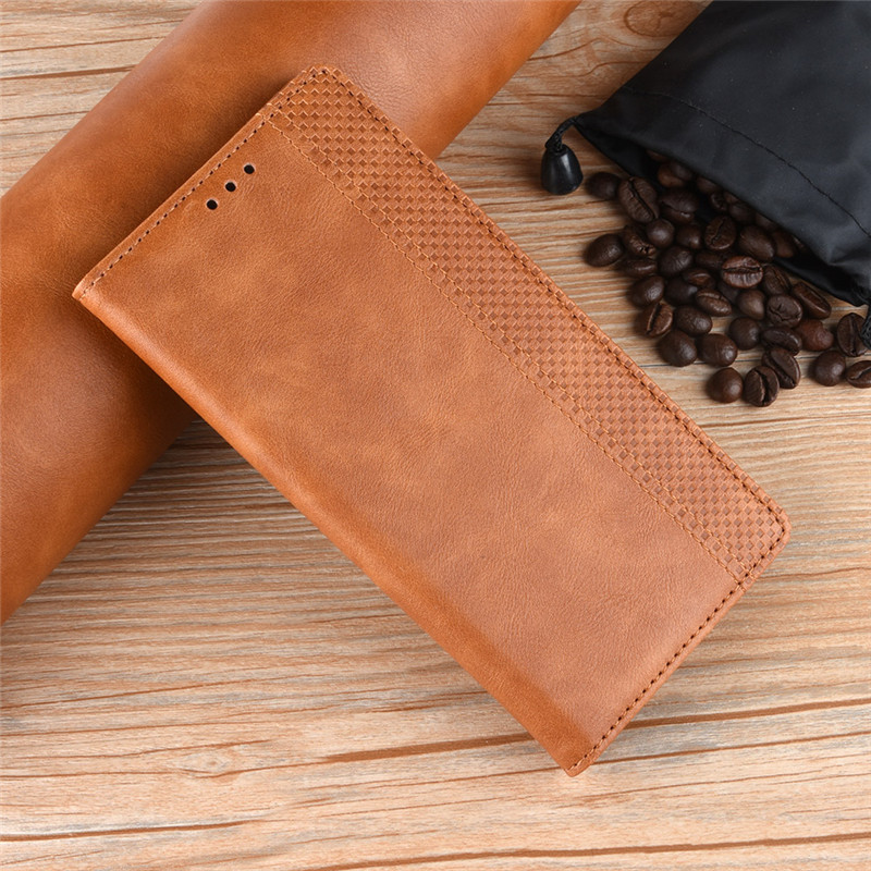 เคส Samsung Galaxy Note 10 Plus #เคสฝาพับปกหนังสไตล์วินเทจดูดซับอัตโนมัติแบบกระเป๋าสตางค์