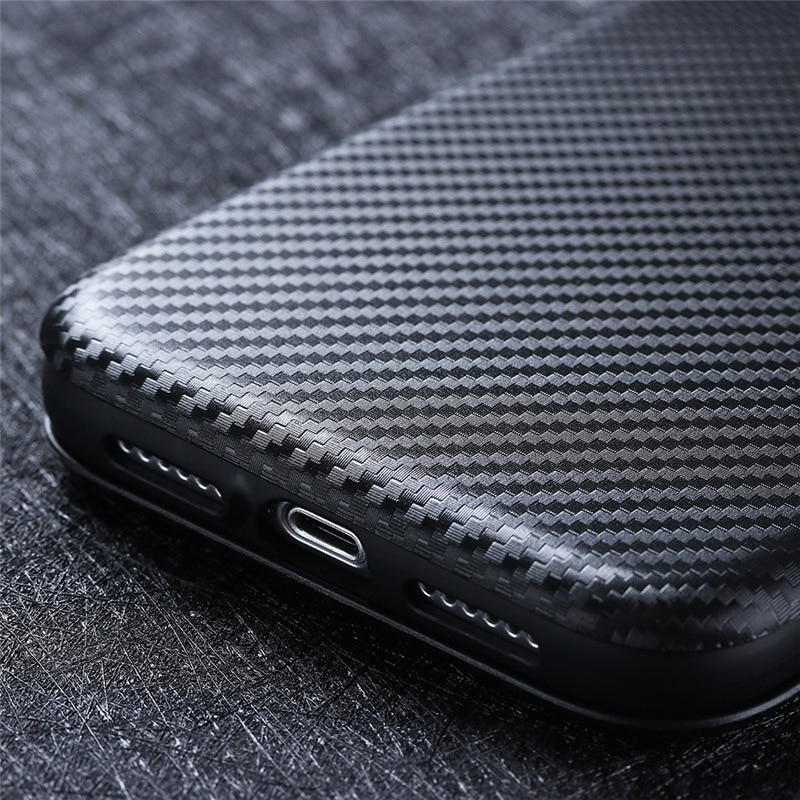 เคส Huawei P30#เคสฝาพับลายคาร์บอนไฟเบอร์มีช่องใส่การ์ด Carbon Fiber Wallet Card Slot Magnet Stand Phone Cover