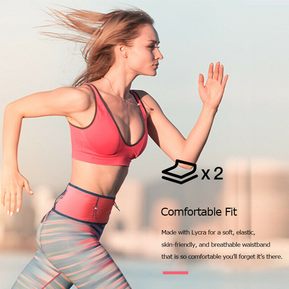 กระเป๋าคาดเอว แบบบาง ใส่ขวดน้ำได้ AONIJIE รุ่น W8101 แถมฟรีขวดน้ำพับได้ 250ml 1 ขวด(A18)