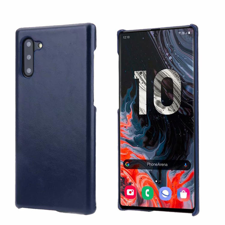 Case Samsung Galaxy Note 10 #เคสฝาหลังหนังแท้ Retro Matte Genuine Leather Phone Case