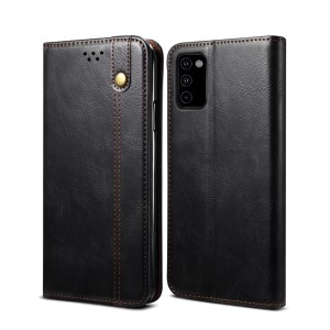 เคส Samsung Galaxy M51 #เคสฝาพับหนัง PU ผิวหนังม้า Waxy Crazy Horse Texture TPU + PU Leather Case Cover