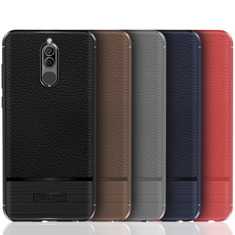 เคส Huawei Nova 2i #เคสฝาหลัง TPU ผิวลิ้นจี่กันลื่นเคสคุณภาพดีราคาถูก พร้อมส่ง