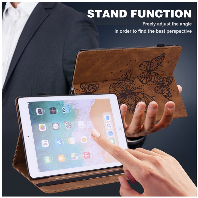 Case Samsung Galaxy Tab A7 Lite 8.7" (T220,T225) #เคสฝาพับหนัง PU ลายผีเสือ Imprinting Butterflies Pattern PU Leather