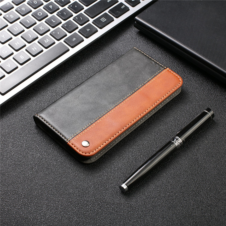 เคส Samsung Galaxy M51 #เคสฝาพับปกหนัง PU แบบกระเป๋าสตางค์สีทูโทน Retro PU Leather Card Slot Cover