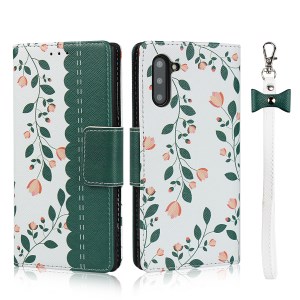 Case Samsung Galaxy Note 10 #เคสฝาพับหนัง PU พิมพ์ลาย Printing Surface PU Leather + TPU Casing
