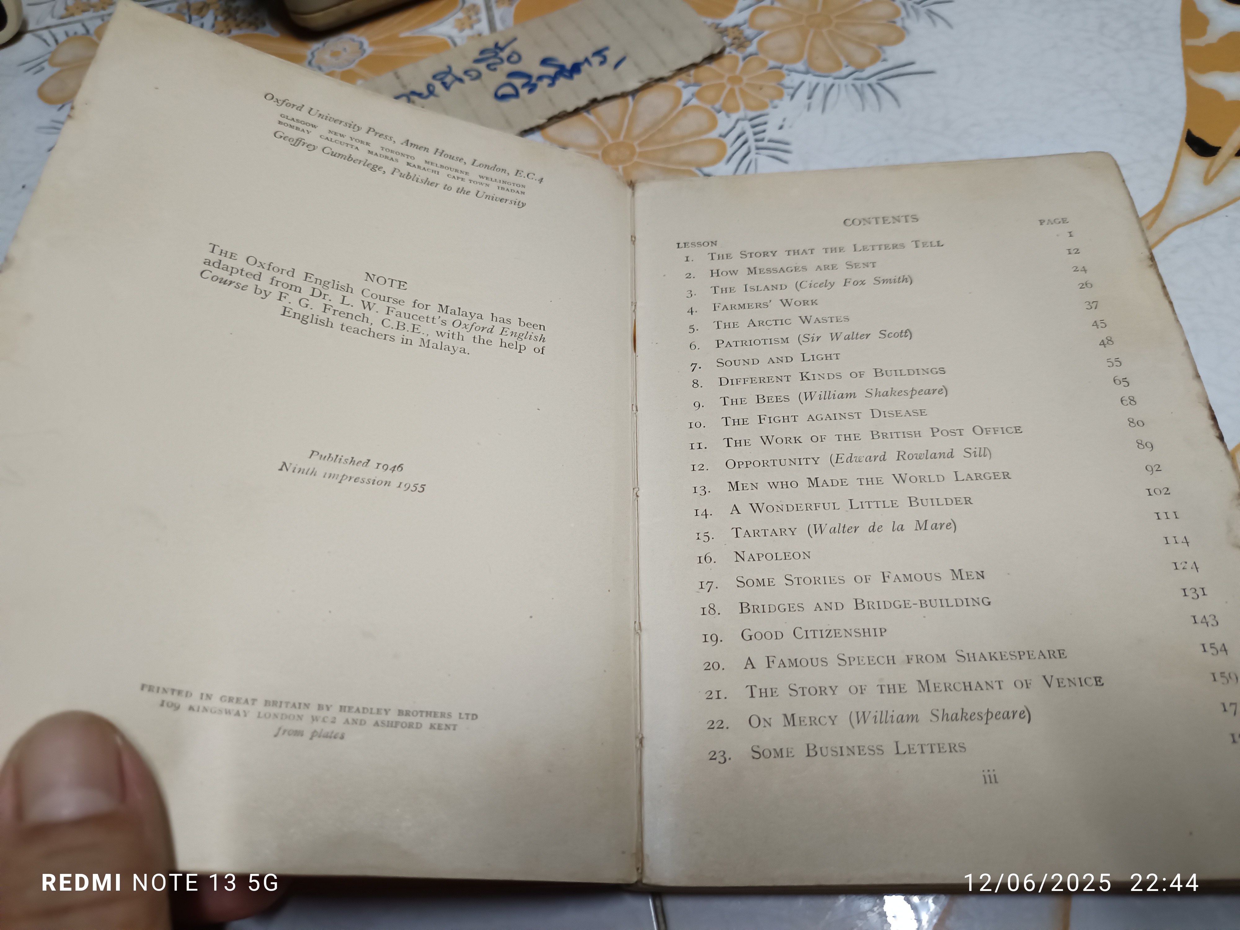 The Oxford English course for Malaya. Seventh year , 1955