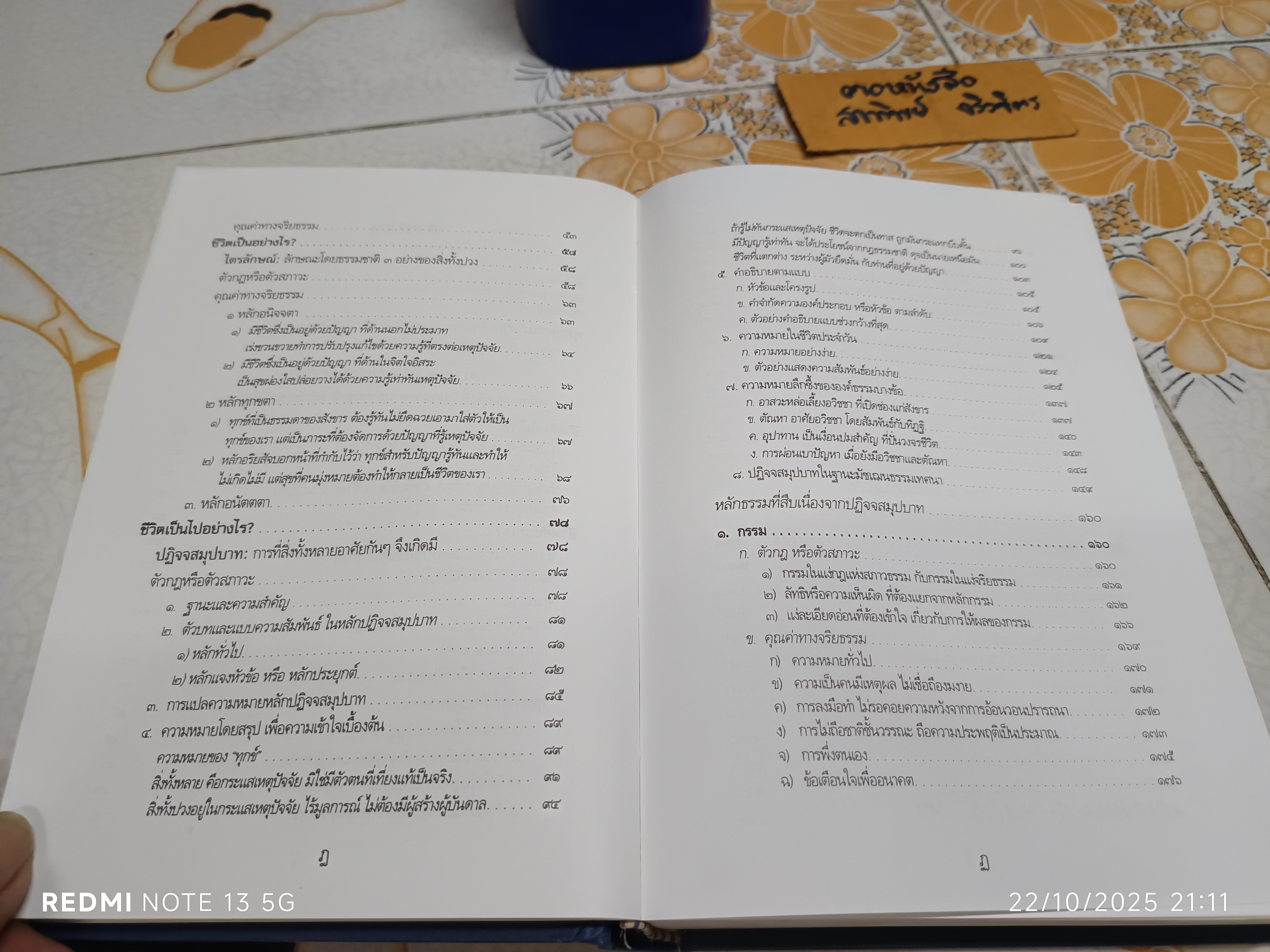 หนังสือ พุทธธรรม (ฉบับเดิม) พิมพ์ครั้งที่ 13/2544 / ประพันธ์โดย พระธรรมปิฎก (ป. อ. ปยุตฺโต)