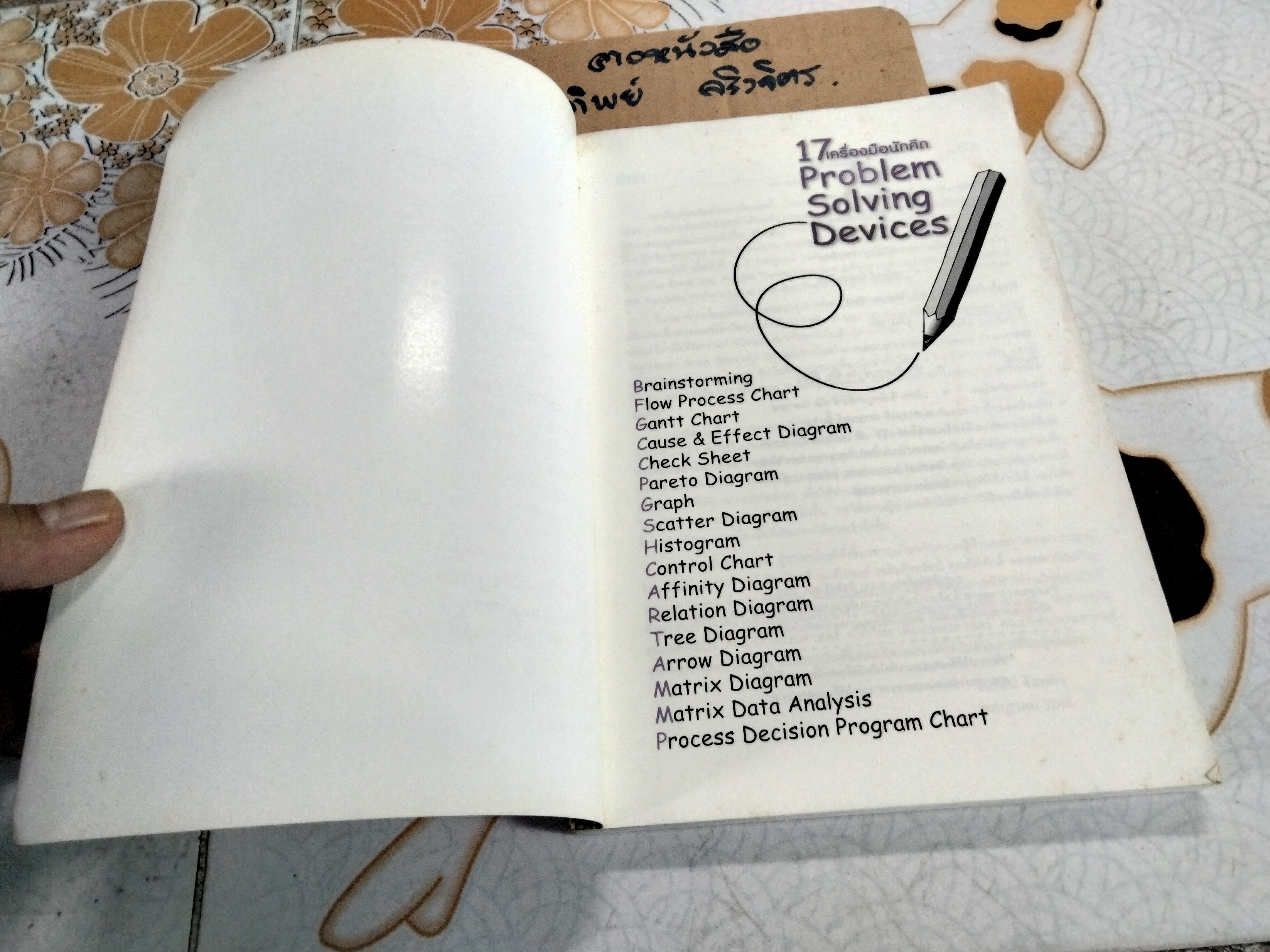 17 เครื่องมือนักคิด - 17 Problem Solving Devices โดย วันรัตน์ จันทกิจ , พิมพ์ครั้งแรก สิงหาคม 2546 **สินค้าหมด**