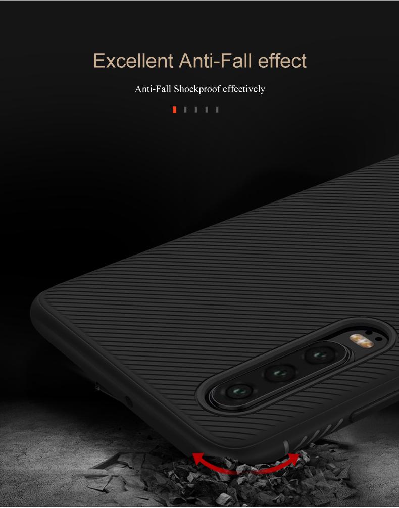 Case Huawei P30 #เคสฝาหลัง TPU นิ่ม LENUO Twill Texture TPU