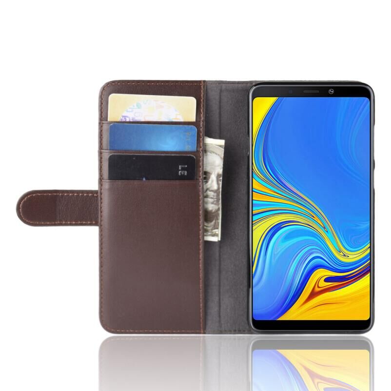 Case Samsung Galaxy A9 (2018) #เคสฝาพับสไตล์กระเป๋าสตางค์รูปแบบหนังแยกมีช่องเสียบบัตรคุณภาพดีราคาเบาๆสบายกระเป๋า